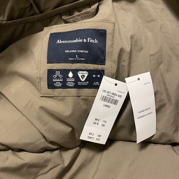 NWT Abercrombie Men's Relaxed Heavyweight Hooded Puffer - Picture 6 of 7